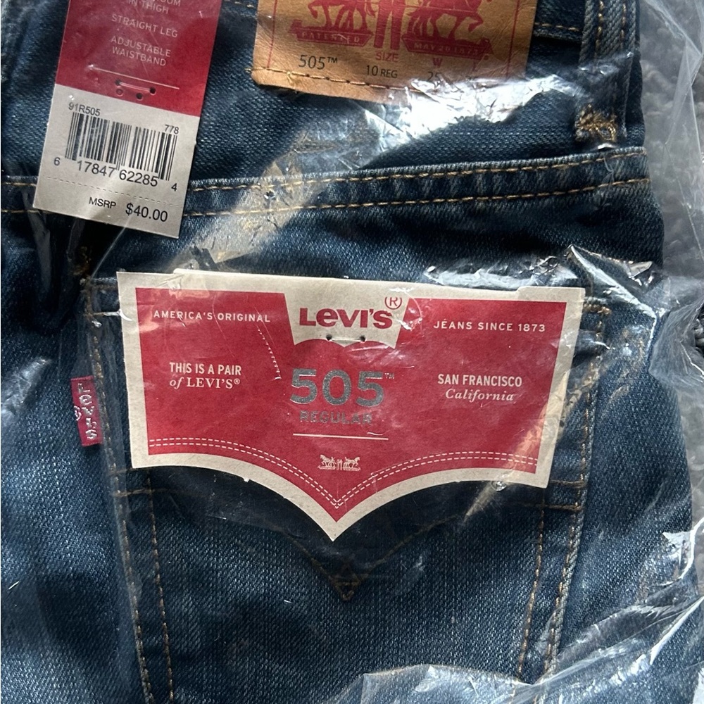 Levi's Kids 505 Regular Fit Jeans - Denim Blue